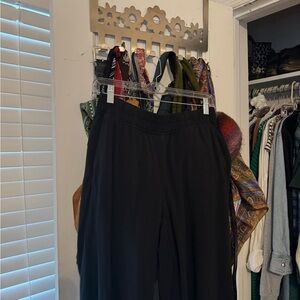 lululemon athletica black wide leg Be Calm pants